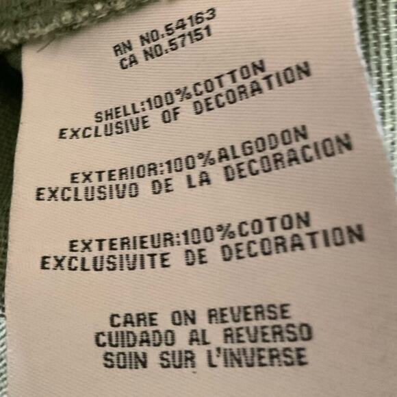 Levis Military Utility Jacket Womens M Button Front Long Sleeve Field Coat Style - Picture 12 of 14